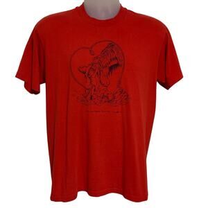 Vintage Jim Lisk 1989 Ruff Edge Ranch Collection Single Stitch T-Shirt Size L